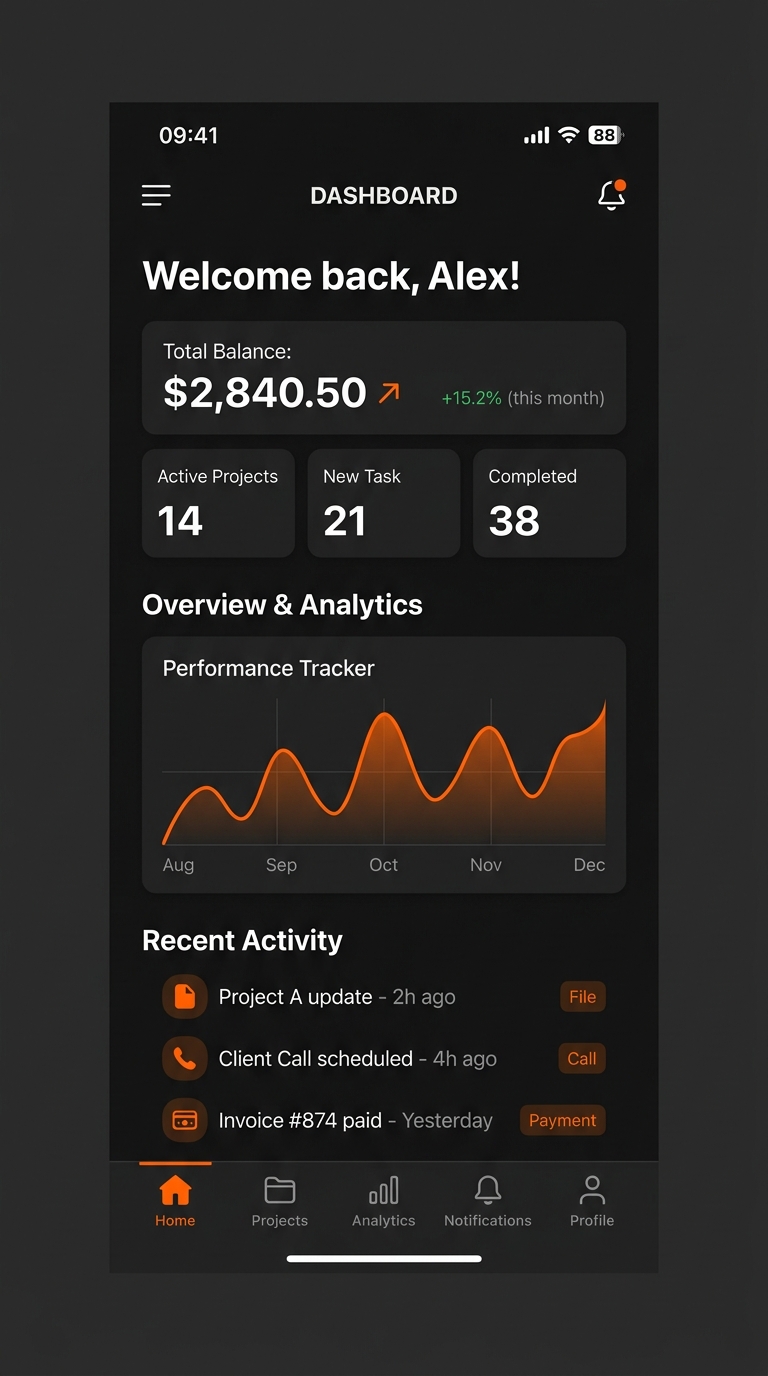 MobileAppo Pay Ledgerline Native iOS App UI