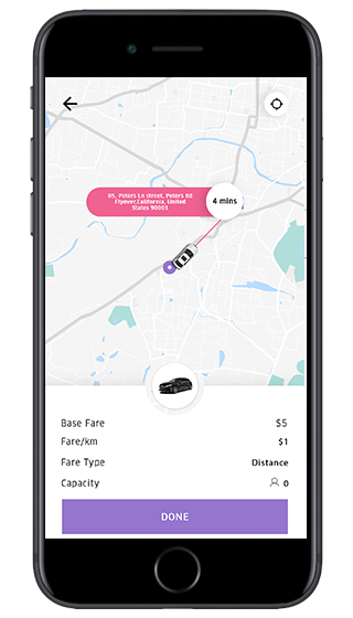 taxi app development